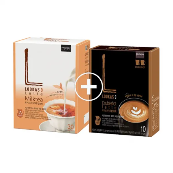 루카스나인 밀크티라떼30t+더블샷라떼10t 674g 1개
