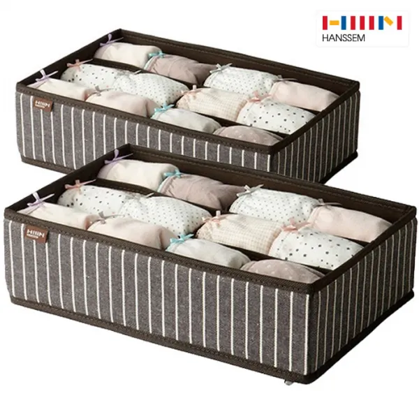 한샘 헨리2 스트라이프 다용도 속옷정리함 1+1 6칸