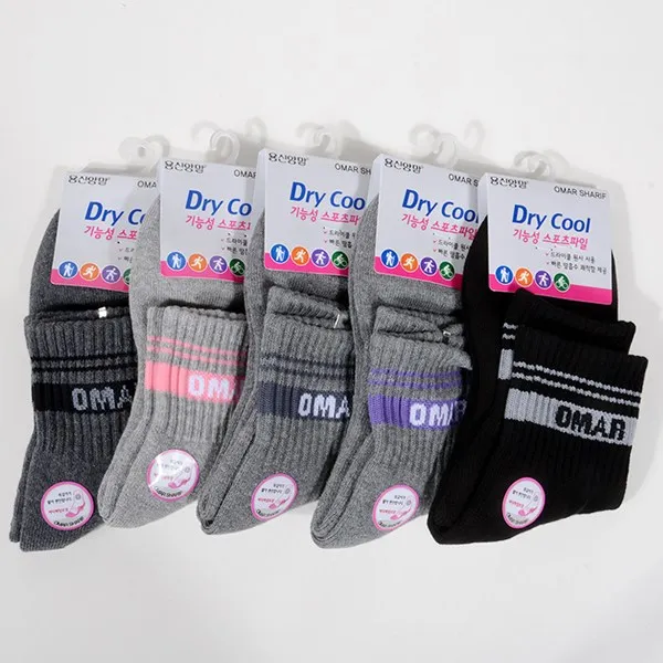  주 용신양말 Sw 용신 오마 숙녀스포츠미니색.백 자수 스포츠파일 기능성 드라이쿨 숙녀양말