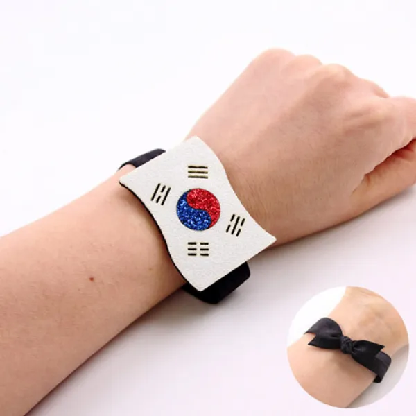 핑크캔디 태극기 팔찌