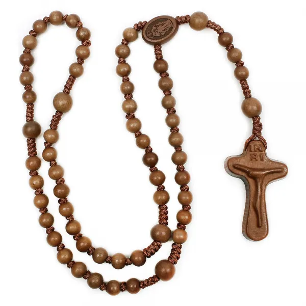 가톨릭 천주교 성물 5단묵주 홍대추 6mm