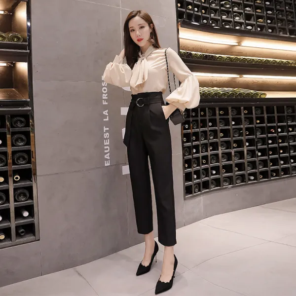 Mypandora 여성 9부바지 정장바지 슬랙스 정장팬츠 면접 기본sf4