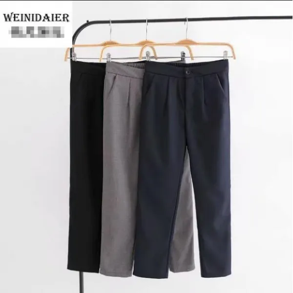 Mypandora 여성 9부바지 정장바지 슬랙스 정장팬츠 면접 기본sf19