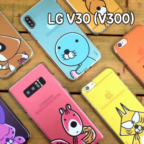 남다른핸드폰케이스_lgv30 V300 보노보노컬러풀젤리폰케이스haha