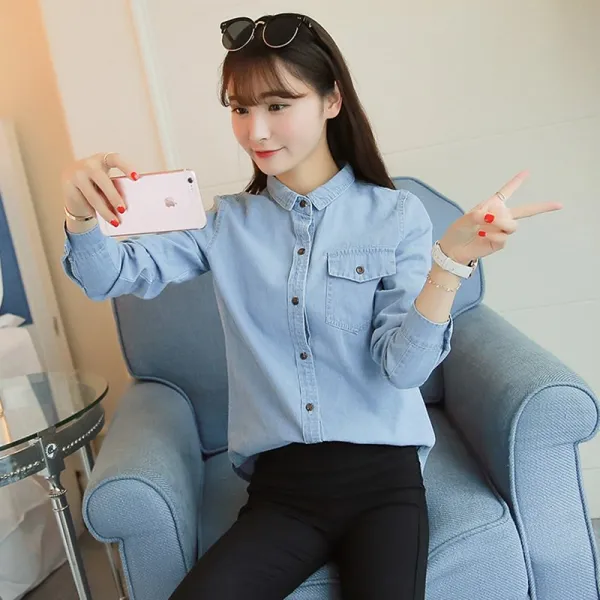 [유니쿰] 여성 청남방 데님 BP71