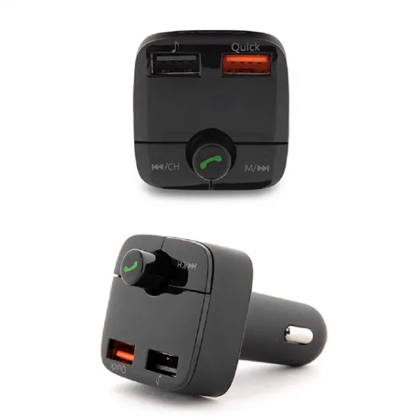 코시 차량용 블루투스 무선카팩 FM QC3.0 고속충전 음악재생 전차종사용, 블루투스 무선 카팩 FM QC3.0