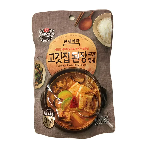 CJ 백설 고깃집 된장찌개 양념 130g 1박스 20입