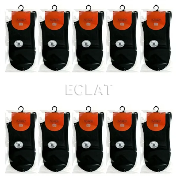 Byc블랙 여성 중목양말 10족 세트 Fwr7500