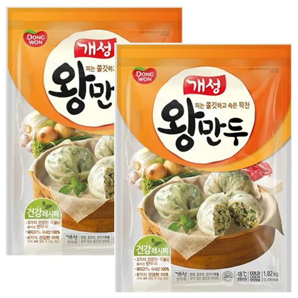 동원 개성왕만두, 개성왕만두1.82kgx2봉, 1개