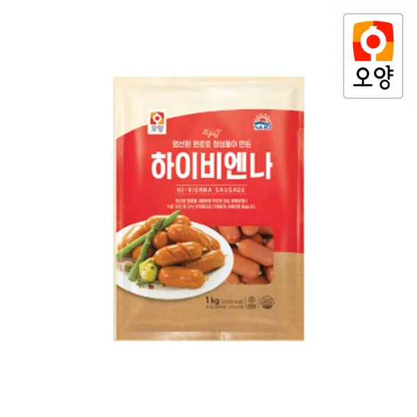  퀴클리몰 오양 하이비앤나 1000g 비엔나소시지 1개 1kg