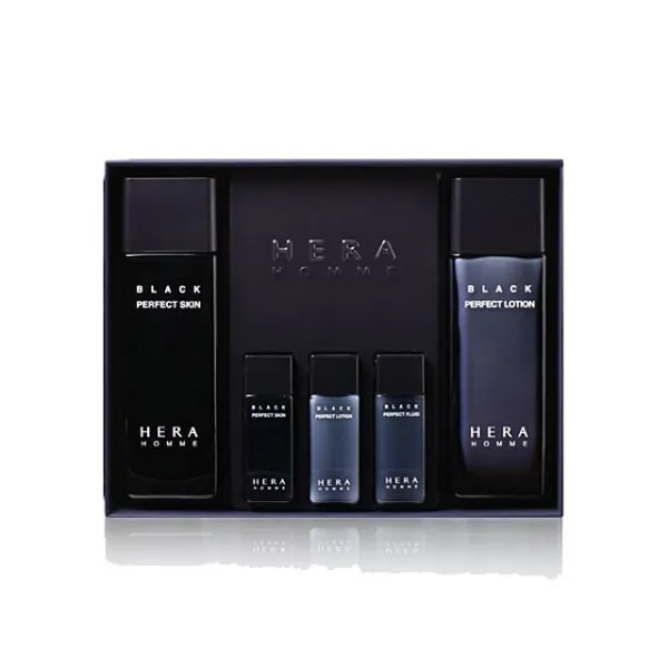 Aruuma마켓헤라 옴므 블랙 퍼펙트 2종 남자 남성 옴므 스킨 케어 토너 로션 에멀전 1 본상품선택