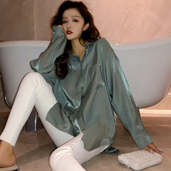  제로의옷장 여성셔츠 섹시 실크 블라우스 Ba0304l02