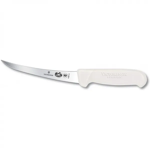 Victorinox 칼 붙이 6 인치 반 강체 본 칼 곡선 블레이드 화이트 피 브룩 핸들