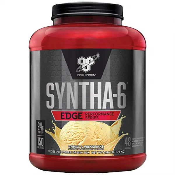 BSN 신타 6 엣지 프로틴 파우더 드링크 믹스, 1.75kg, 바닐라 밀크셰이크(Vanilla Milkshake)