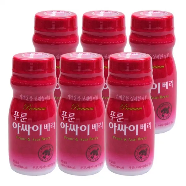 푸룬 아싸이베리 100ml 장음료, 6개
