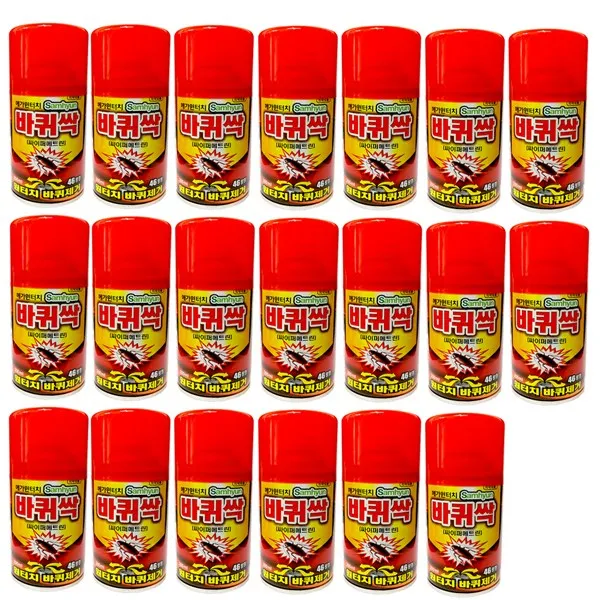 삼현제약 메가원터치 바퀴싹 46평형 살충제 싹쓸이 바퀴벌레약 20개 200ml