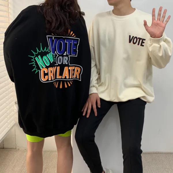 아르페 남녀공용 커플 시밀러룩 백프린팅 맨투맨 3color