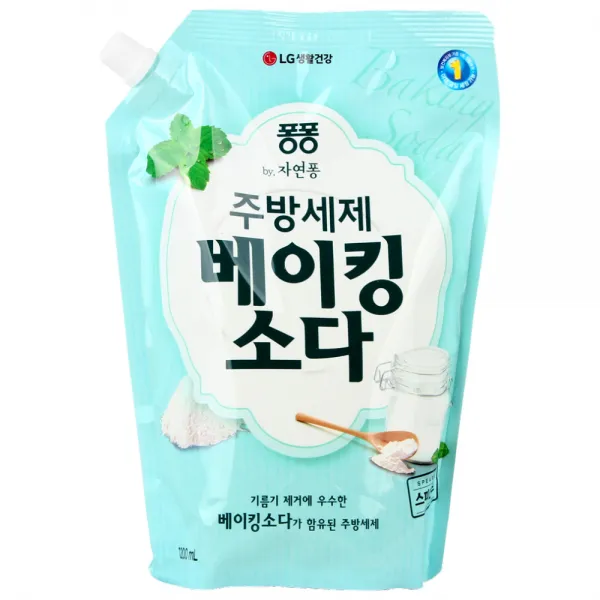 퐁퐁 베이킹소다 주방세제 리필형, 1200ml, 1개