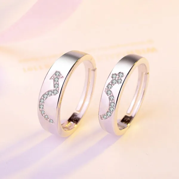 엘스쥬쥬 RC04 Silver 남녀의 상징 은반지 커플링