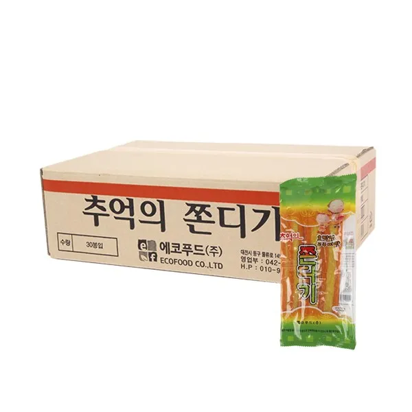 에코푸드 추억의쫀디기130g(30개) 청우 에코푸드 신미 종합강정 스낵 모나카 뻥이요 건빵, BDY_단일옵션
