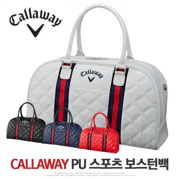 캘러웨이 2019 PU 스포츠 여성 골프 보스턴백, 블랙