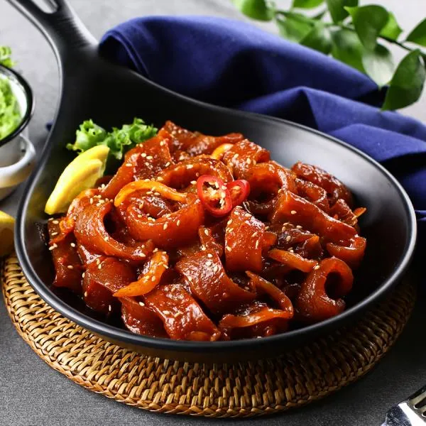 (2개묶음)돼지껍데기 300g 껍데기 삼겹살 술안주 포장마차 볶음류, 단일상품