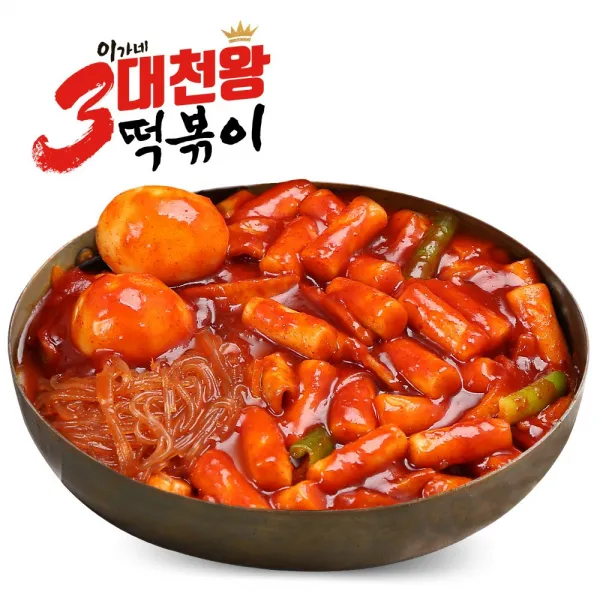이가네떡볶이 3대천왕 떡볶이 550g X 3팩, 1set