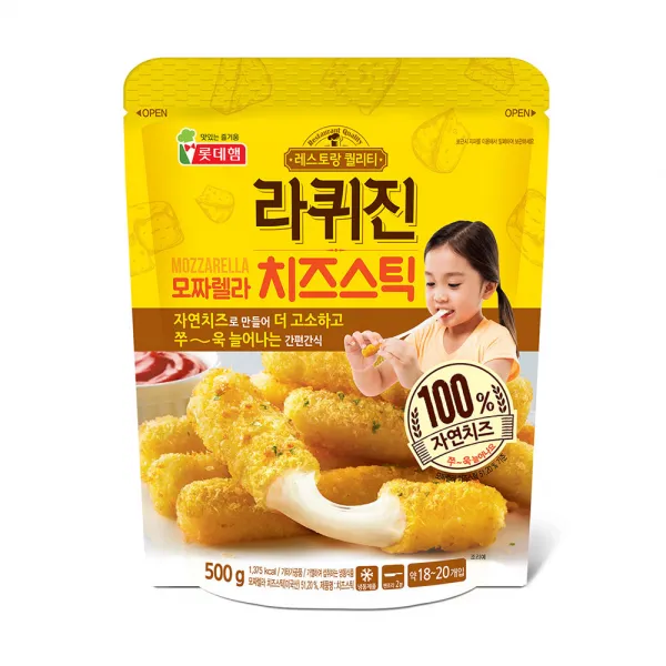 롯데푸드 라퀴진 모짜렐라 치즈스틱 500g x 2개