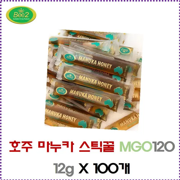 Bee2 비투 호주 마누카 스틱 꿀 12g x100개 정품 호주직구, 1개