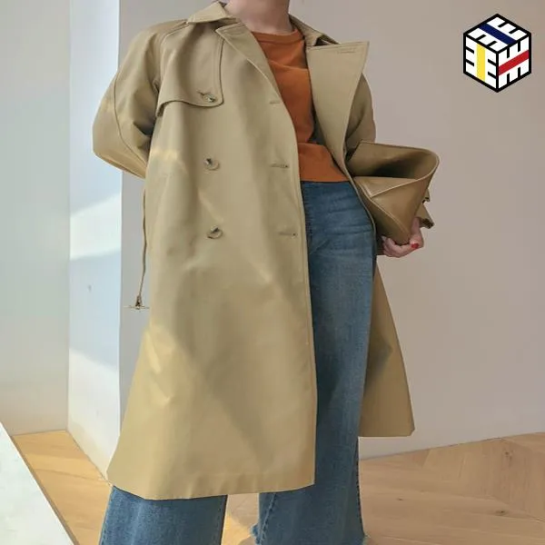 여자 봄 트렌치코트 에이스 윈드 브 레이 커 여성 매체와 긴 2019