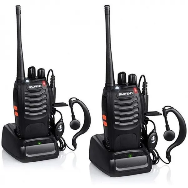 Baofeng BF - 888S 충전식 장거리 5W 양방향 라디오 워키 토키 16 채널 핸드 헬드 라디오 LED 토치 마이, 단일상품