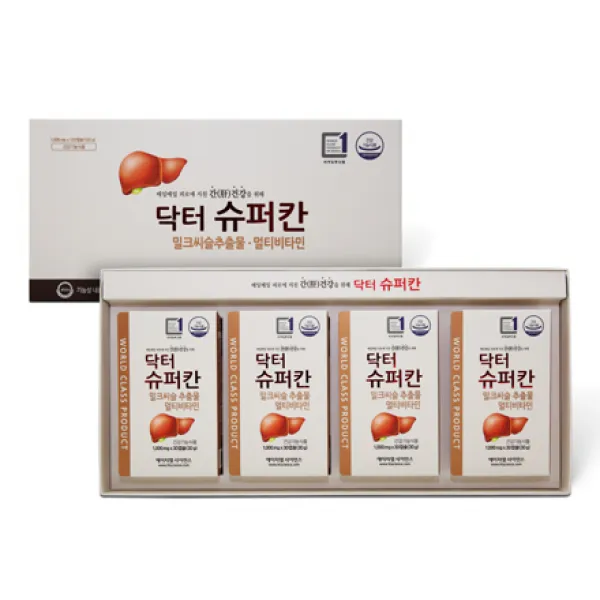  홈쇼핑상품 닥터슈퍼칸 4개월분 30g 1개월 4박스 간영양제 밀크시슬 밀크씨슬 실리마린