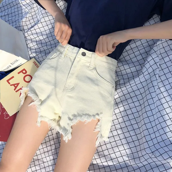 Qterra(특허브랜드) 여신상 반바지 핫팬츠 스키니진빅사이즈 SJ0312-YY02