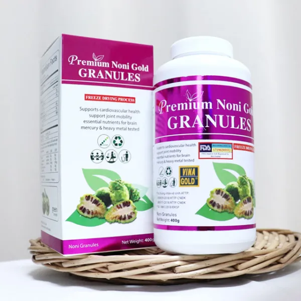 [베트남 직배송] 베트남 한비코 노니 과립 (핑크) 미국FDA등록 Primium Noni Gold Granules, 400g, 1통
