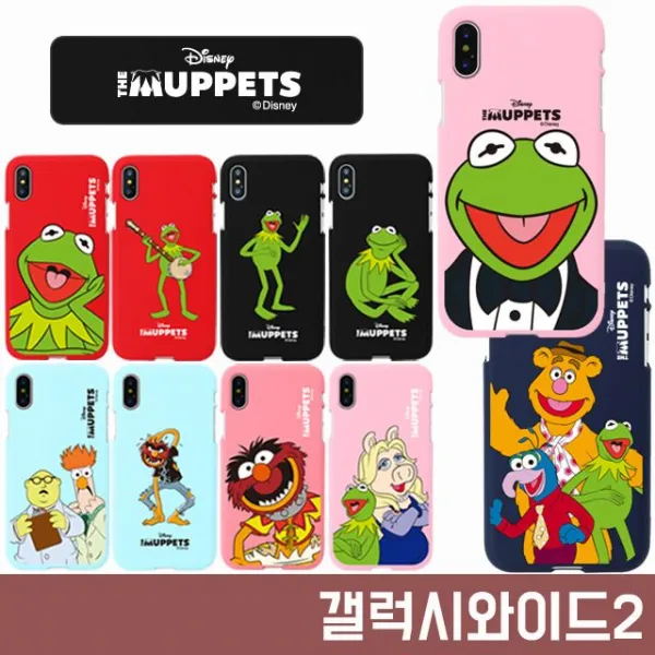 화수분&컴 [갤럭시와이드2 J727 디즈니 머펫 소프트젤리 케이스] 하드 젤리 지갑 범퍼케이스