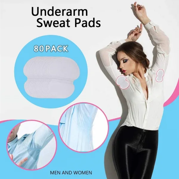 겨드랑이 땀 패드 - Lavince 싸움 Hyperhidrosis [80 팩 / 40 쌍] PREMIUM QUALITY 겨드랑, One Color, One Size