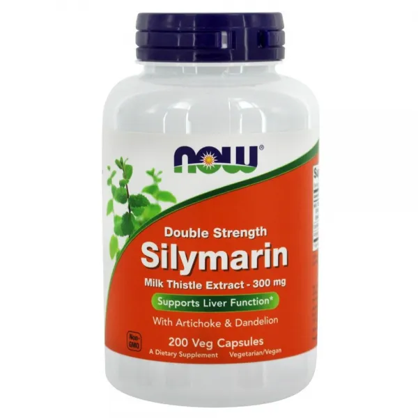 Now Foods 실리마린 밀크 시슬 추출물 300mg 베지 캡슐, 1개