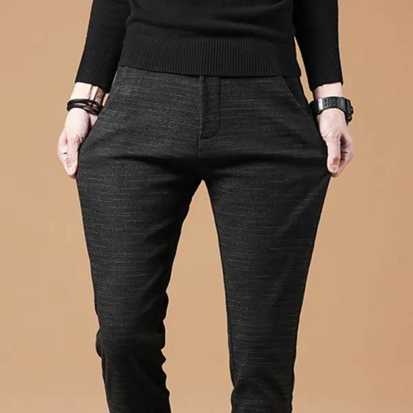 Bona 남성 면 바지 기본 일자 바지 스판 슬랙스 빅사이즈 봄 Bdr13