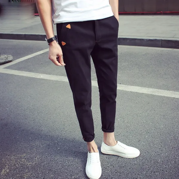 Bona 남성 면 바지 기본 일자 바지 스판 슬랙스 빅사이즈 봄 Bdr20