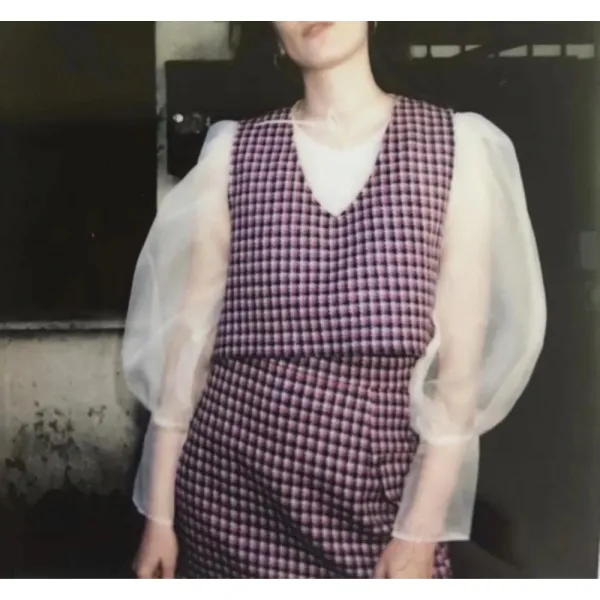 청명 봄 가을 여성 여자 퍼프 예쁜 블라우스 상의 옷 162 Rekwne