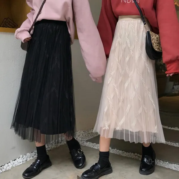 청명 봄 가을 여성 여자 플리츠 스커트 예쁜 치마 294 Rwas0u