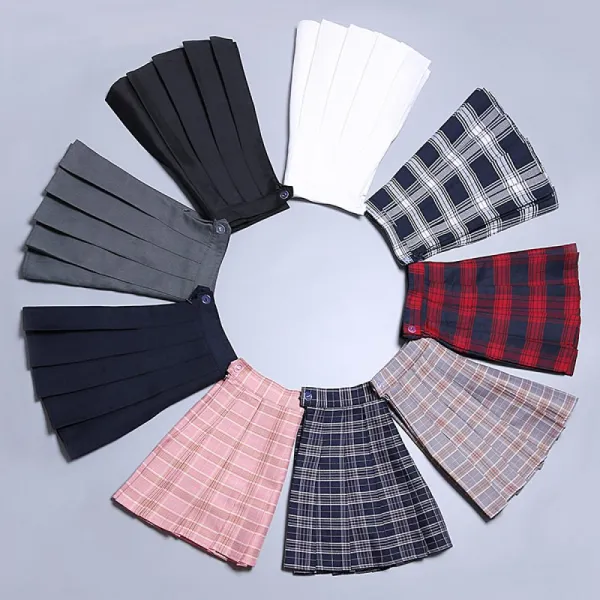 청명 봄 가을 여성 여자 플리츠 스커트 예쁜 치마 283 Ra7m1s