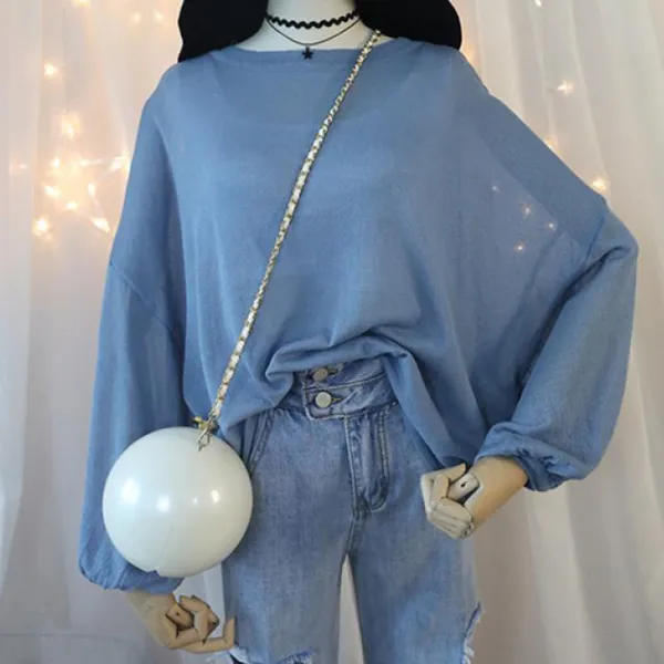 청명 봄 가을 여성 여자 퍼프 예쁜 블라우스 상의 옷 158 R0g7ch