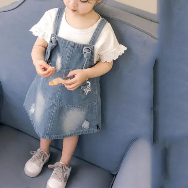 청명 봄 가을 아동 여아 유아 청 원피스 예쁜 옷 의류 135 Rcov8y