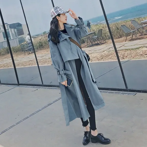 원픽 데일리 박시핏 트렌치코트