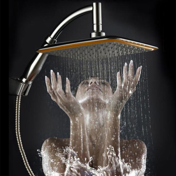 토리mall 사각 수압상승 샤워기헤드 해바라기형 1개