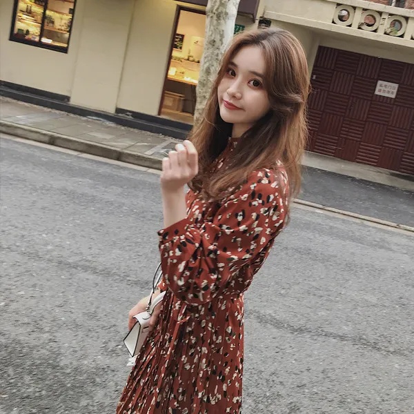 원픽 2019년 봄신상 여성 캐주얼 플라워프린트 원피스