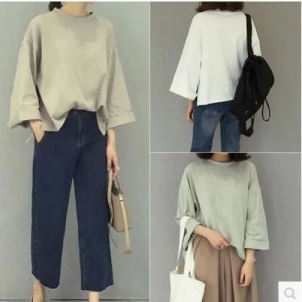 원픽 2019년 봄신상 기본와이드 티셔츠