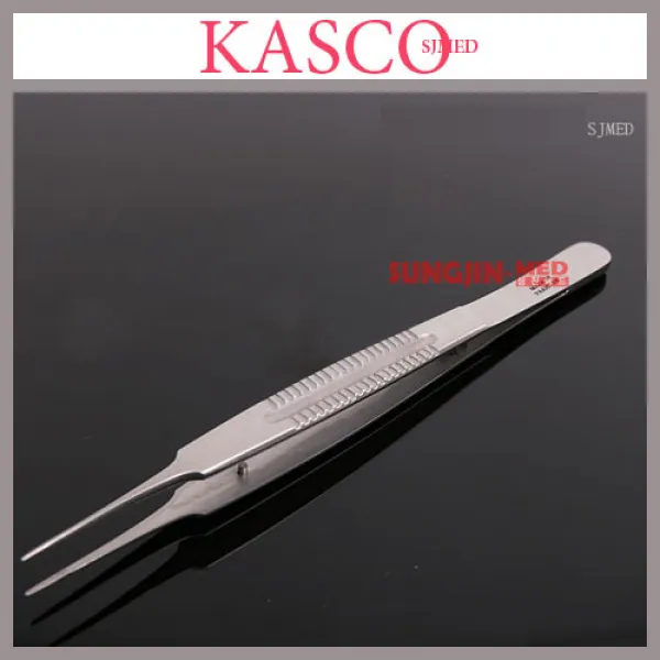 Kasco 핀셋.드레싱포셉 마이크로봉합포셉 무구 15.5cm Micro Suture Tying Forceps Bd 261 1개