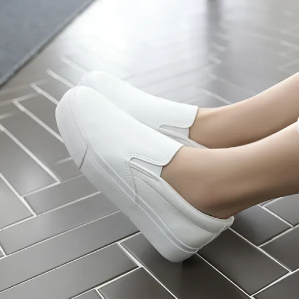 제이슈 천연소가죽 벨르티 슬립온 3컬러 3cm굽